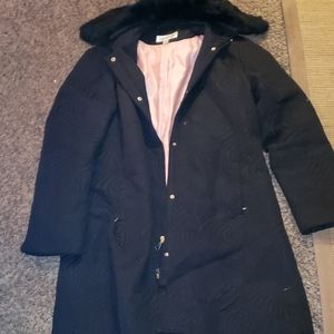 coat long fur collar beauty size xl